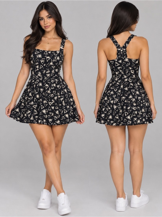 American Eagle Outfitters Dresses & Skirts - American Eagle Geometric Triangle Jumper Mini Dress